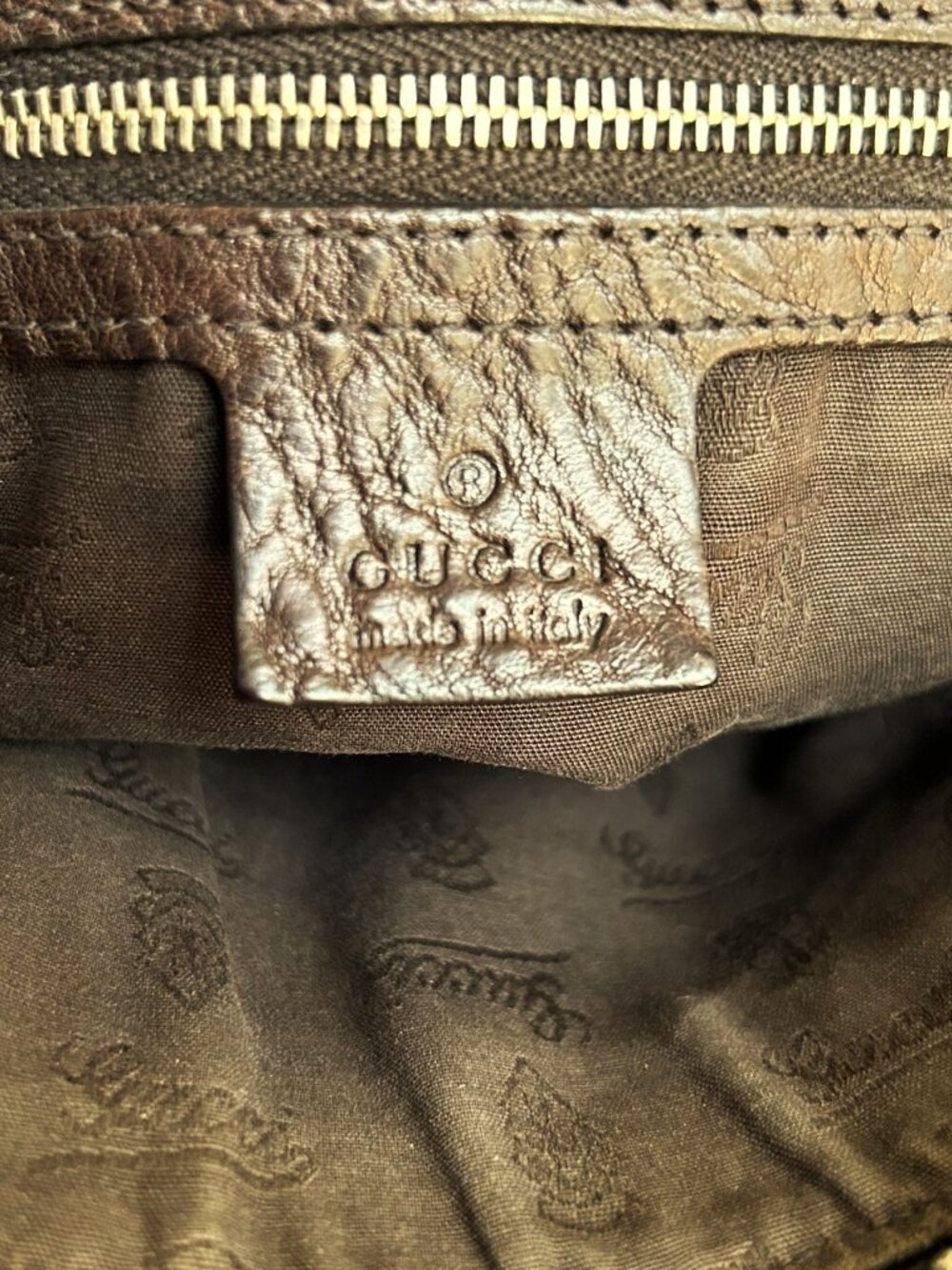 GUCCI GG Charm Two-Way Dome Shoulder Bag, Tan, Brown - Picture 9 of 16